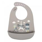 Canpol Babies Baveta de silicon Bonjour Paris bej 74/027, Canpol Babies Bavata
