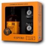 Ron Espero Caribbean Orange + 2 Pohárral 40% 0, 7L ajándékcsomagolás 2 pohárral