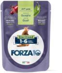FORZA10 24x80g BOTANICAT FORZA10 Soft Paste Sterilized fürj nedves macskatáp