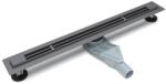 Inter Ceramic Set rigola pentru dus plus capac Inter Ceramic New Generation Slim 60 cm finisaj Gun Grey mat (500010/60GG NEW GENERATION)
