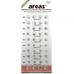 ARCAS Gombelem készlet 8x AG1, AG3, AG4, AG13 és 4x AG5, AG12 (12754000) - aqua
