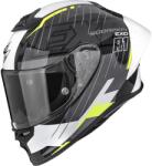 Scorpion Cască integrală pentru motocicletă Scorpion EXO-R1 EVO II Air Surge negru-alb-galben fluo (SCRP111-569-276)