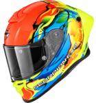 Scorpion Cască integrală pentru motocicletă Scorpion EXO-R1 EVO II Air Thrust, roșu-albastru-galben fluo (SCRP111-570-416)