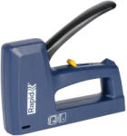 Rapid Capsator manual, pistol de cuie, Rapid MT20, albastru, lungime capse 6-14 mm, lungime cuie 15 mm, pentru capse tip 53, cu 200 capse, carcasă din plastic, mecanism din oțel, pentru tapițerie