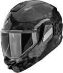 Scorpion Cască de motocicletă Scorpion EXO-TECH II Onyx Carbon, neagră, cu montare extensibilă (SCRP180-429-03)