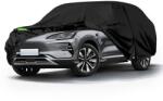 JUDANNA Autótakaró Vízálló 2023-2026 BYD Seal U 5 Ajtós SUV-hoz, Fekete, Teljes Autóponyva Téli Nyári Időjárásálló Cipzáros Ajtóval és Szélvédő Pántokkal