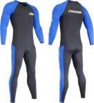 Cressi Wahoo férfi egyrészes neoprén búvárruha 2 mm fekete/kék L-es méret snorkelezéshez úszáshoz