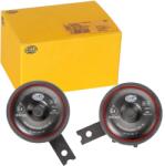Hella 3AL 922 200-761 S90 Jelkürt - 12V, 113dB, 350Hz, Fekete Ház, Mély Hang, DEUTSCH Csatlakozó