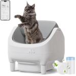 JUMMICO Öntisztító Macska WC XXL, 12 L, 15 kg-os Macskákhoz, App Vezérlés, 15 Napos Folyamatos Használat, Elektromos Automata Alom Tálca Több Macskához