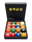 Tat Biliard Set bile biliard Korea TV 57.2mm bila alba cu puncte rosii (KOR57)