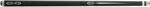  Tac Pure X Matte Black & Malachite/White Cue with Black & Green Linen Wrap (HXT106)