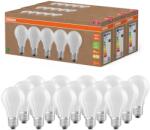 OSRAM Lămpi LED Osram extrem de eficiente cu clasa de eficiență energetică A, pachet valoare cu 15 becuri, înlocuiește becurile convenționale de 100W, alb cald (2700K), E27, sticlă mată - 4099854297526