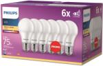 Philips Lampă LED Philips 75W A60 E27 pachet de 6 (8720169324671)