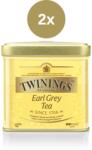 TWININGS Earl Grey fekete tea 2x100g