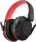 TYPEC Căști Antifonice Pasive pentru Copii iClever EM01, Atenuare Zgomot NRR 26 dB (Până la 46 dB), Pliabile, Piele PU și Spumă Acustică, Rosu