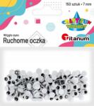 Titanum Craft-Fun Series szemek 7mm 150 db Titanum (O002) (TI242710)