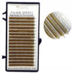 MAXLASHES 3D selyem szempillák, 13 mm hosszú, 0, 15 vastagság, J ív, 16 soros