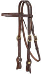 ZILCO Royal King Harness Leather Browband kantár gyorscsatlakozós zablavégekkel