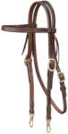 ZILCO Royal King Harness Leather Browband kantár gyorscsatlakozós (pattintós) zablavégekkel