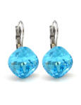  NAGY PÁRNA kapcsos fülbevaló - 12 mm (aquamarine) (2021090403)