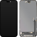 MP Display cu Touchscreen MP compatibil cu Apple iPhone 16 Plus, cu Rama, Versiune Soft OLED FHD 120Hz Diagnostic, Negru - gsmboutique