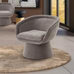 Schuller Valencia Fotoliu LUX modern cu tesatura chenille gri inchis Martina (SV-718547)