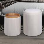 Schuller Valencia Set 2 tabureti cu sezut reversibil / tava Milo (SV-279840)
