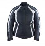 Roleff Női motoros dzseki Roleff Lady textil fekete-szürke-fehér S