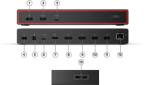 Lenovo Dock - 135W ThinkPad USB4 Dock 5000 - USB-C (40BF0135GE)