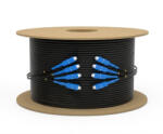  Patchcord FO 8 fire FTTH cu sufa de otel pentru exterior cu conectori SC/UPC-SC/UPC 2KM