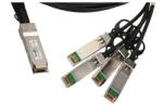 Extralink Cablu DAC QSFP+, 40Gbps to 4x 10Gbps 3m, 30AWG