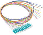  Set 12 pigtail-uri colorate LC/UPC MM OM3 1.5M