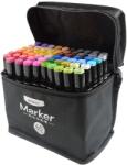 Flippy Set 60 Markere Duble, Flippy, pe Baza de Alcool, Geanta Impermeabila Inclusa, Culori Numerotate, Multicolor (161691)