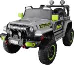 Flippy Masina Electrica pentru Copii, Flippy, Off-Road, Conectare Bluetooth, telecomanda, Tractiune Spate, Lumina Intermitenta, Baterie 12V 7Ah, 120 x 63 x 68cm, Gri (126566)