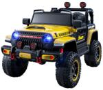 Flippy Masina Electrica pentru Copii, Flippy, Off-Road, Conectare Bluetooth, telecomanda, Tractiune Spate, Lumina Intermitenta, Baterie 12V 7Ah, 120 x 63 x 68cm, Galben (126568)