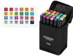 Flippy Set 24 Markere, Flippy, pe Baza de Alcool, Dublu Capat, Subtire 1mm si Gros 6 mm, Geanta Depozitare, 15 cm, Multicolor (161527)