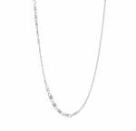 Flippy Lantisor din Argint 925, model plat rotund (ccc), 1.4 g, 39 cm (05640)