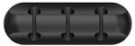 Flippy Organizator de Cabluri, Flippy, Autoadeziv, Multifunctional, 3 Locuri de Suport, 6.4x2.2cm, Negru (126752)