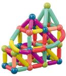 Flippy Set 36 piese magnetice de constructie, Flippy, Forme geometrice, Multicolor (103607) Jucarii de constructii magnetice