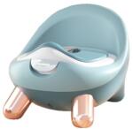 Flippy Olita pentru Copii, Flippy, +1an, Portabila, cu Capac, Model Prietenos, Non-Toxic, Compartiment Detasabil, cu 4 Picioare, Usor de Curatat, Verde Gold Olita