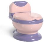 Flippy Olita Bebelusi, Flippy, pentru Copii 1 - 8 Ani, Model Toaleta Adulti, Colac Moale PVC, Compartiment Detasabil, Cutie Depozitare Hartie, 34 x 32 x 19 cm, Roz Mov Olita