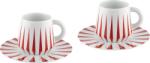 Alessi Cești de cafea Delight 110 ml, roșii, 2 buc (NZ08SET)
