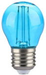 V-TAC BEC LED G45 E27 2W CU FILAMENT LUMINA ALBASTRA (SKU-217412) - vexio