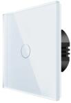 Spring One Gang, One Way Touch Switch, Glass White (T-MLX56665)
