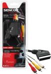 Sencor SAV 163-015 Mufa Scart T-3 x RCA 0, 8 m Negru (SAV 163-015)