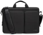 Tech-Protect Geanta 17 inch "Defender neagră" - Stil Business pentru Fiecare Zi de Lucru (5906302361373) Geanta, rucsac laptop