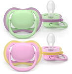 Philips Set 2 suzete Philips Avent Ultra Air SCF087/12, 6-18 luni, mov/roz (SCF087/12)