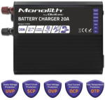 Qoltec Monolith pentru baterii LiFePO4 AGM GEL SLA | 20A | 12V (51959)