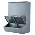 VivaTechnix Hranitoare cu 2 usi pentru max 8 porci, 75 l, Otel galvanizat, 600 x 500 x 840 mm (SCWSQLMZWSQ2L3DL0V0)
