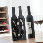 InnovaGoods Set accesorii pentru vin in forma de sticla Suport sticla vin